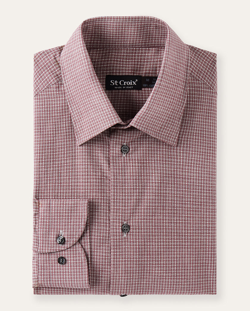 Mini Checked Cotton Shirt